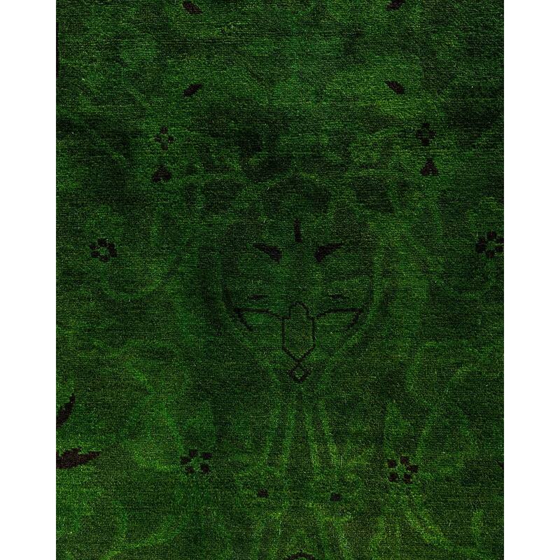 Contemporary Overdyed Wool Hand Knotted Area Rug - 6' 2" x 8' 10"