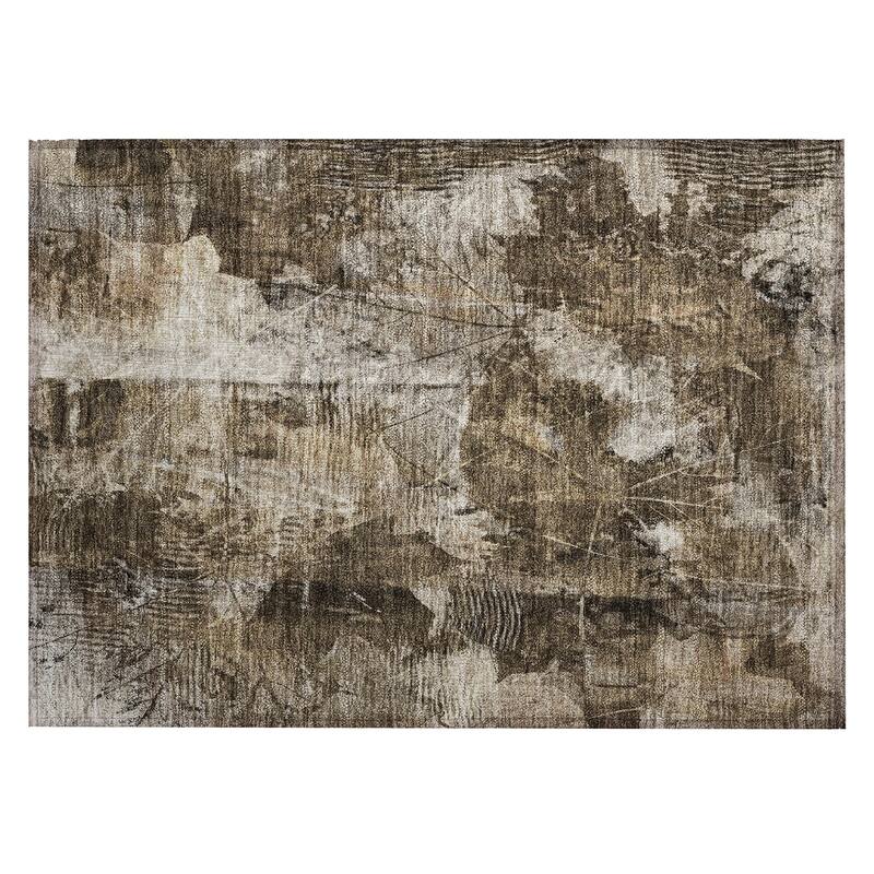 Machine Washable Indoor/ Outdoor Foilage Chantille Rug
