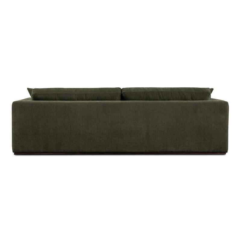 NADAAL STUDIOS Rio Sleeper Sofa, Convertible Design, Feather-Filled Cushions, Rubberwood Base, Off-White