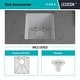 preview thumbnail 47 of 47, 16" x 18" Quartz Single Bowl Sink Drop-In/Undermount Granite Composite - 16"x18"