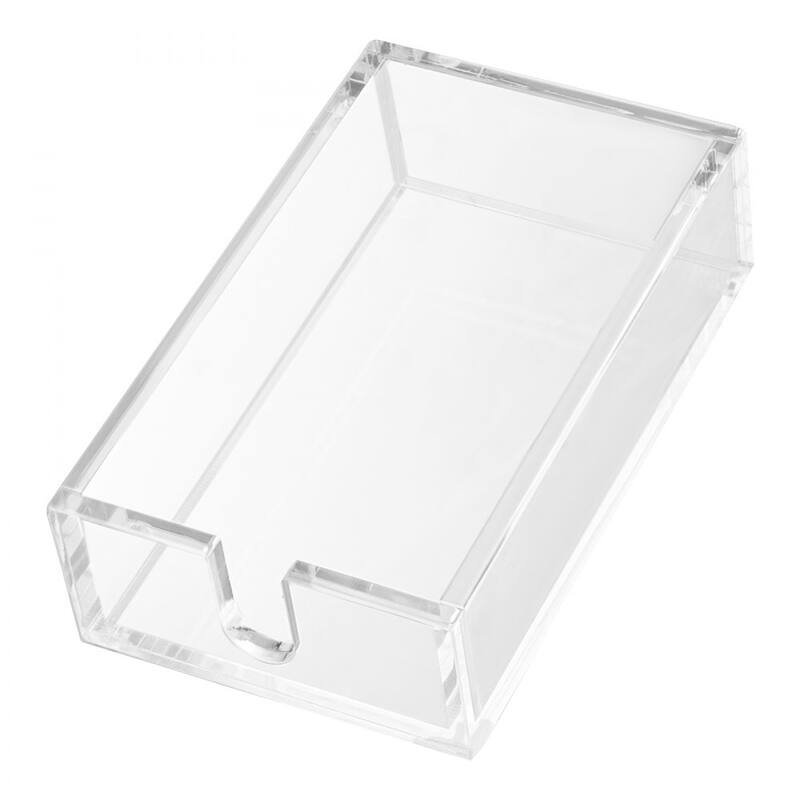 Clear Acrylic Napkin Holder with Durable U-Shaped Design and Easy Access - 9.1 x 5.5 x 2.6 inch