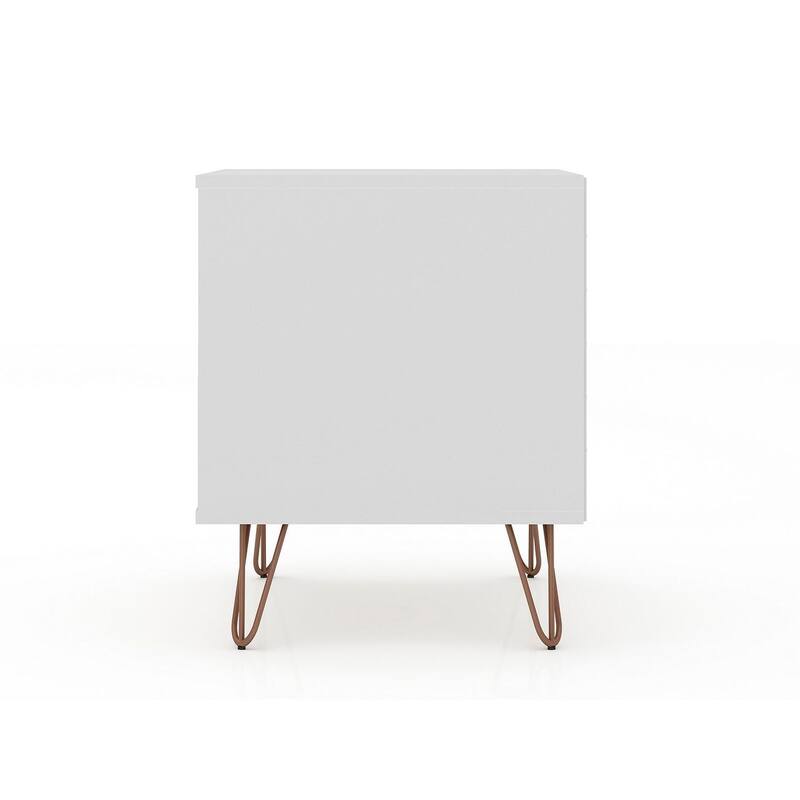 Manhattan Comfort Rockefeller 2-Drawer Nightstand (Set of 2)