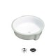 preview thumbnail 2 of 10, STYLISH 16 inches Round Undermount Ceramic Bathroom Sink with 2 Overflow Finishes - 16" x 16" x 7"