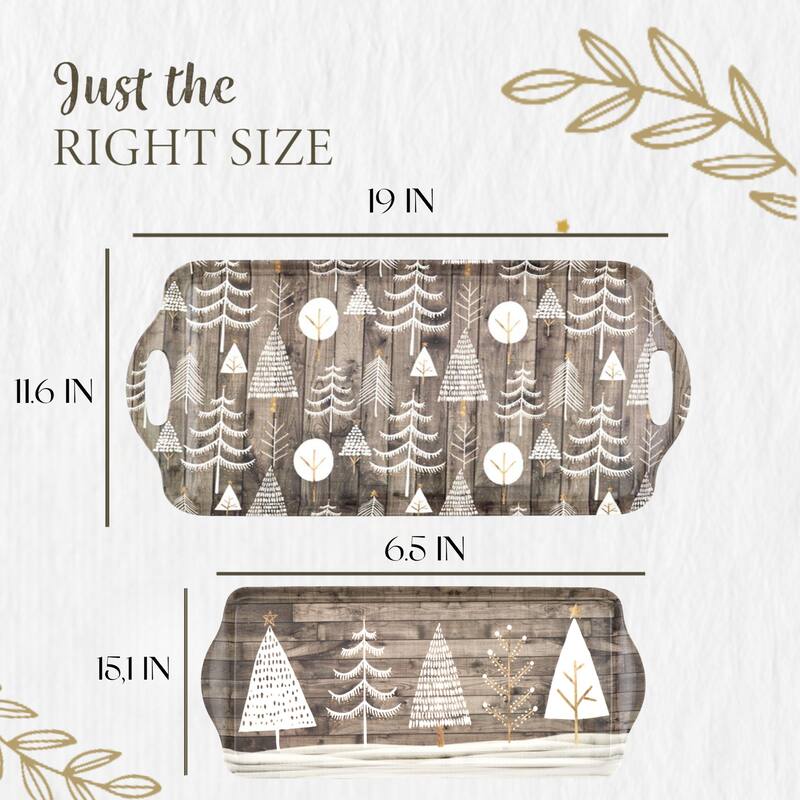 Pimpernel Christmas Trays Set