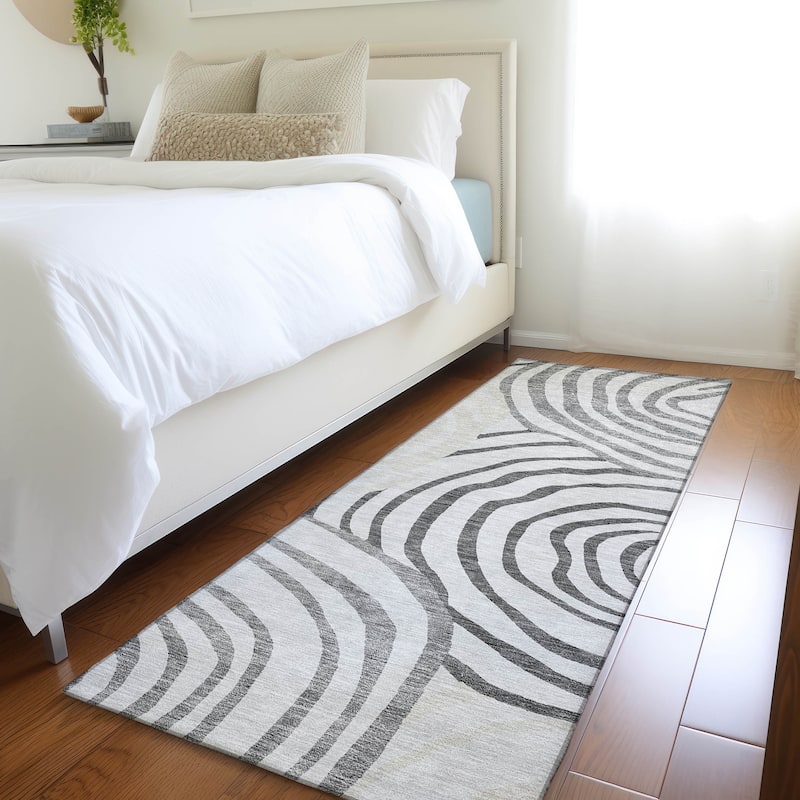 Machine Washable Indoor/ Outdoor Chantille Contemporary Dimensions Rug