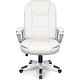 preview thumbnail 2 of 34, Bossin Big and Tall Office Chair High Back Executive Chair Ergonomic Adjustable Executive Leather Chair,400lbs White