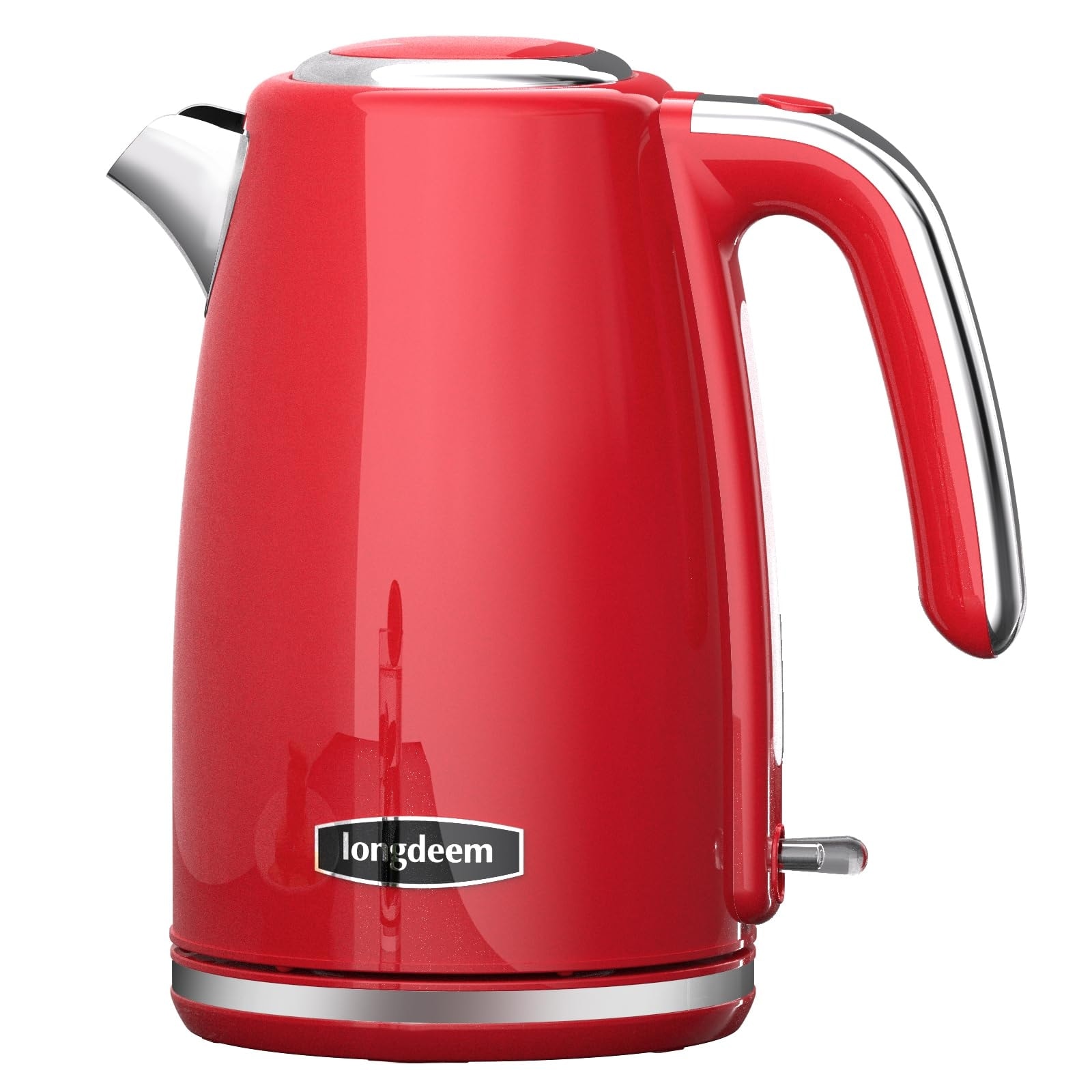 Electric Tea Kettles 1500W for Boiling Water, Retro 1.7L Stainless