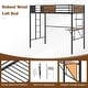 preview thumbnail 7 of 7, Costway Twin Size Loft Bed with Desk & Shelf Safety Guardrail & Ladder