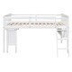 preview thumbnail 8 of 7, Full Size Solid Pine Wood Frame Loft Bed With Removable Desk and Cabinet