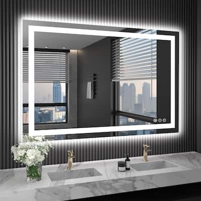 40x32 Inch Frameless LED Bathroom Mirror,Smart Mirror - White