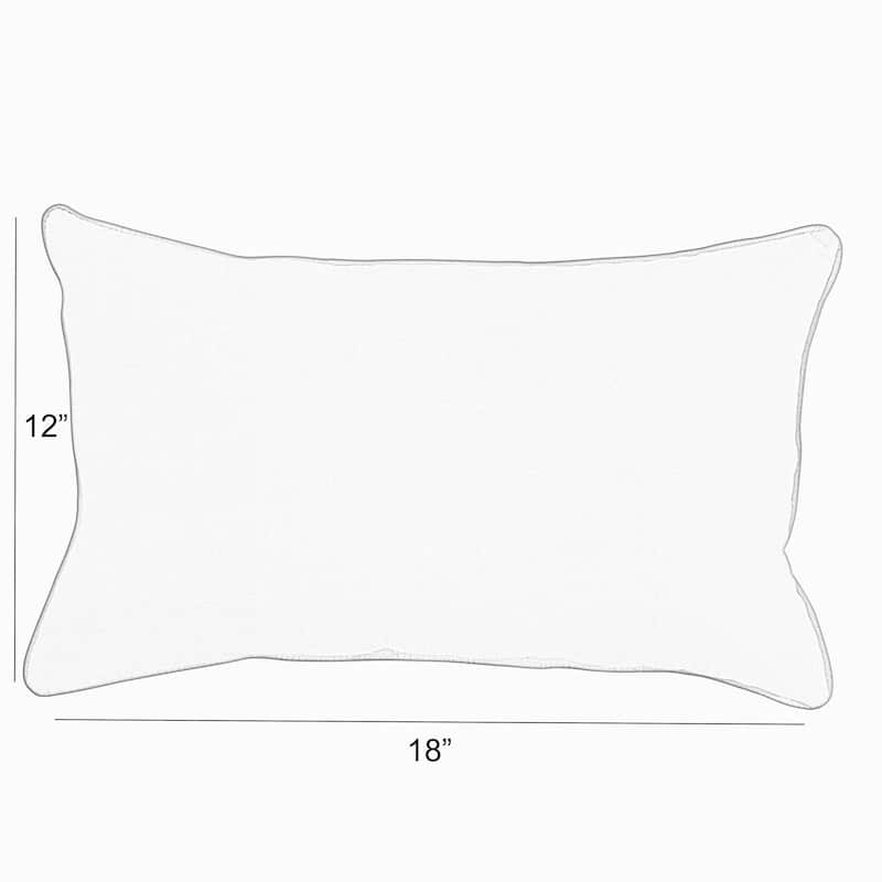 Sunbrella Canvas Jockey Red Indoor/Outdoor Knife Edge Pillow (Set of 2)