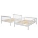 preview thumbnail 5 of 6, Full-Over-Full Stairway Bunk Bed, Can Be Divided into Two Individual Bedframe, Solid Wood Bedfram w/Storage Stairs & Guard Rail
