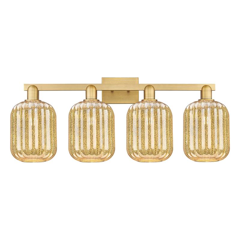 Innovations Lighting 716-4W-14-36 Preston Vanity Cylinder Preston 4 - Brushed Brass / Mercury