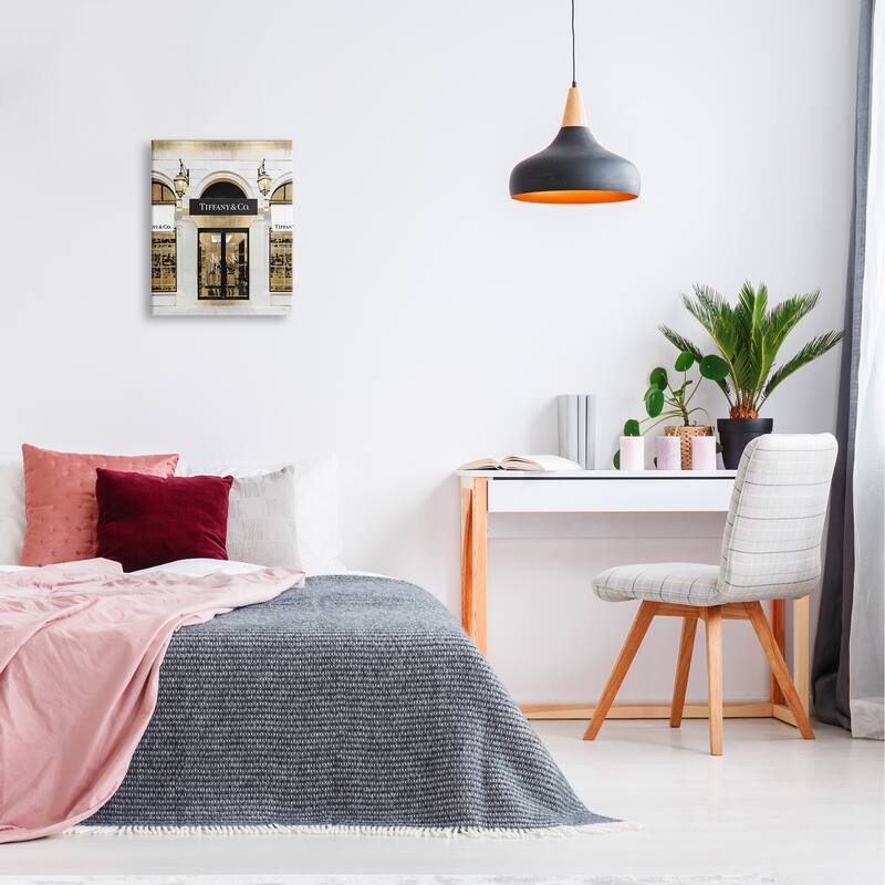 Stupell Designer Jewelry Storefront Urban Glam Fashion Photography Canvas Wall Art - Yellow