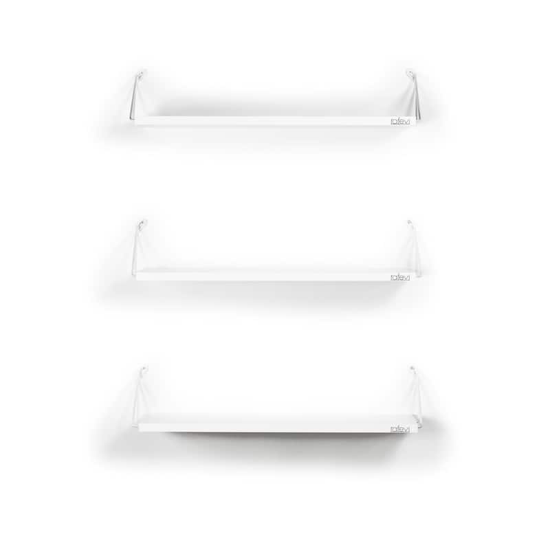 Altora Wood Base Modern Triple Shelf