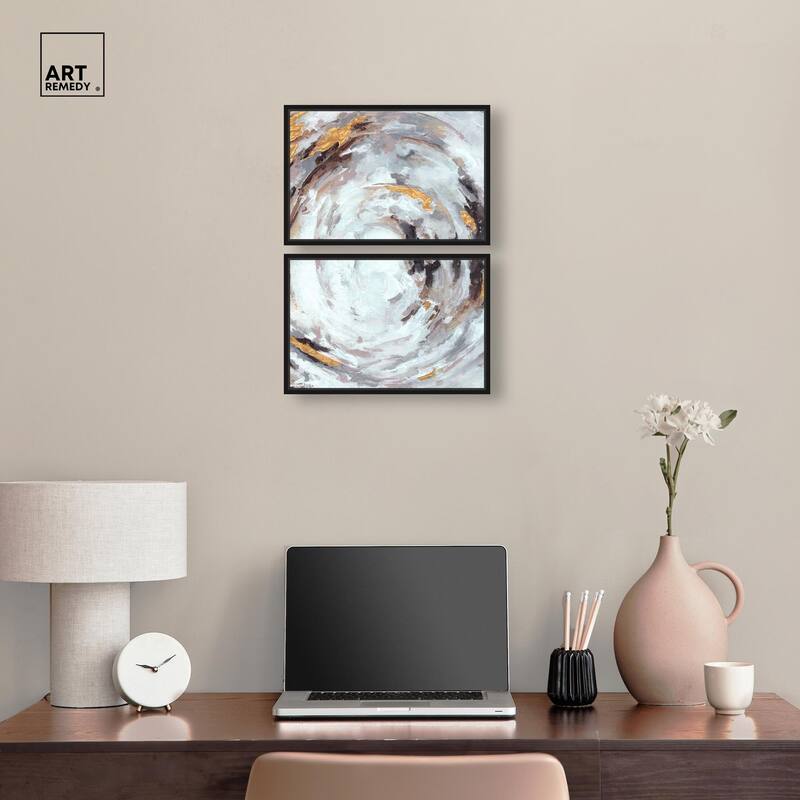 Cyclone Art Canvas Set of 2 by Art Remedy