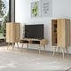 preview thumbnail 2 of 48, Carson Carrington Shorewood 3-Piece Mid Century Modern Wood Vertical Chests and TV Stand