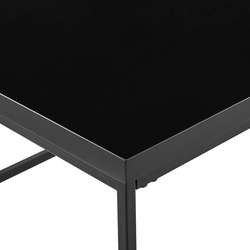 Black on Black High Gloss Square Coffee Table Bed Bath & Beyond