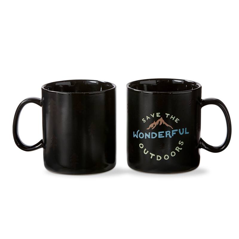 Save The Outdoors Heat Changing Stoneware Mug for Coffee, Tea and Coco 16 oz.