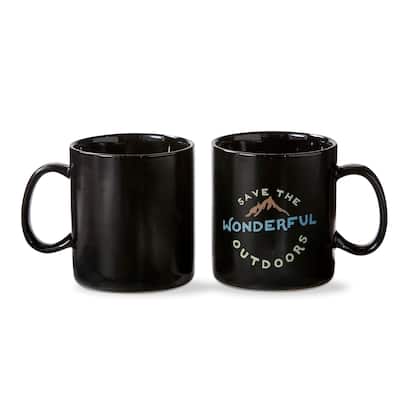 Save The Outdoors Heat Changing Stoneware Mug for Coffee, Tea and Coco 16 oz.