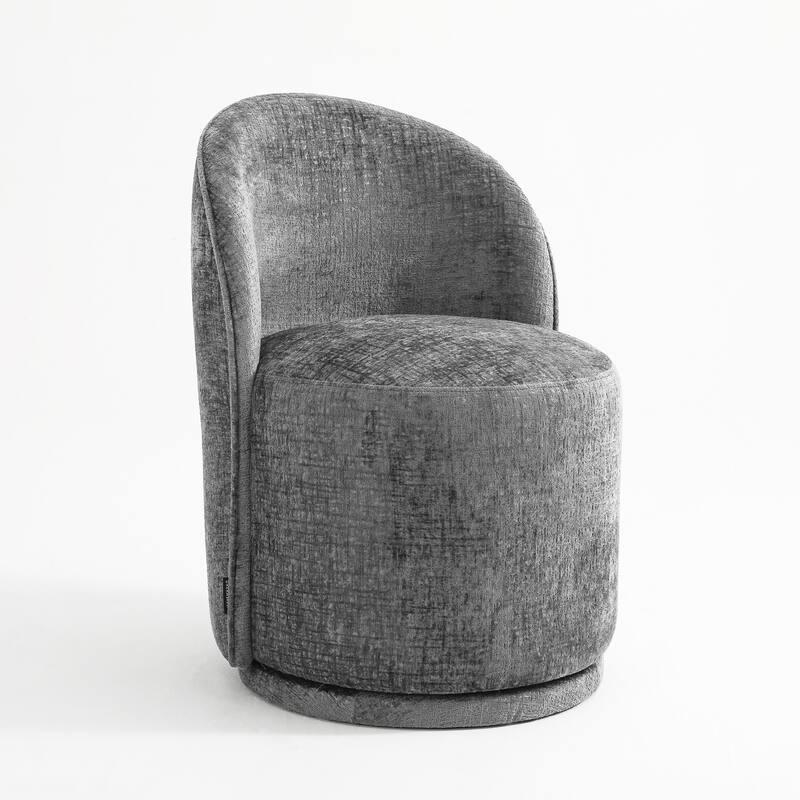 UIXE Modern Upholstered Swivel Armless Side Dining Chairs