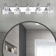 preview thumbnail 13 of 37, Chrome/ Black/ Gold Modern Over Mirror Crystal Bathroom Restroom Wall Lighting Fixtures Bath Lights Vanity Light