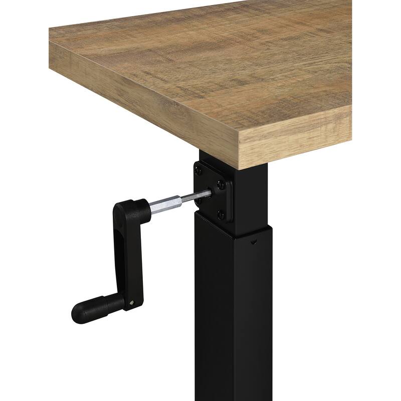 Height Adjustable Mobile Bedroom C-Table with Metal Base