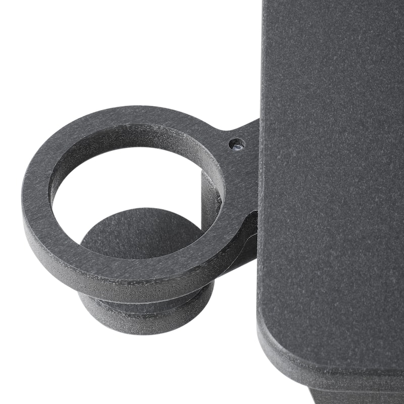 Aderson Outdoor Poly Adirondack Chairs with Cupholders (Set of 4)