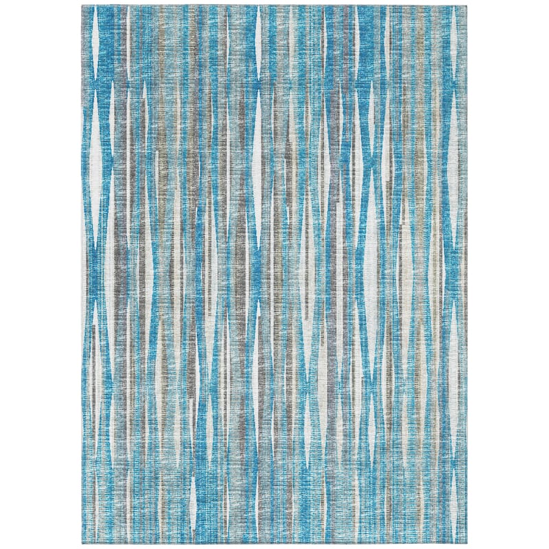 Indoor/Outdoor Waverly Modern Stripes Washable Rug