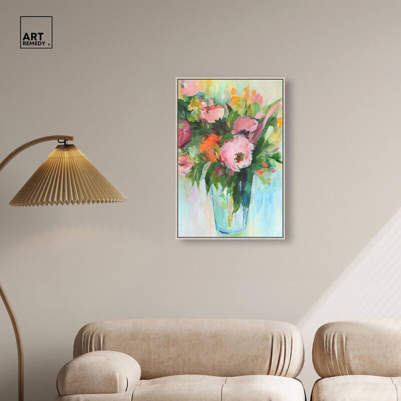 Charming Bouquet Canvas by Art Remedy
