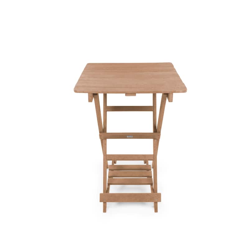 Patagonia Fully Assembled All-Weather Recycled HDPE Outdoor Folding Bar table