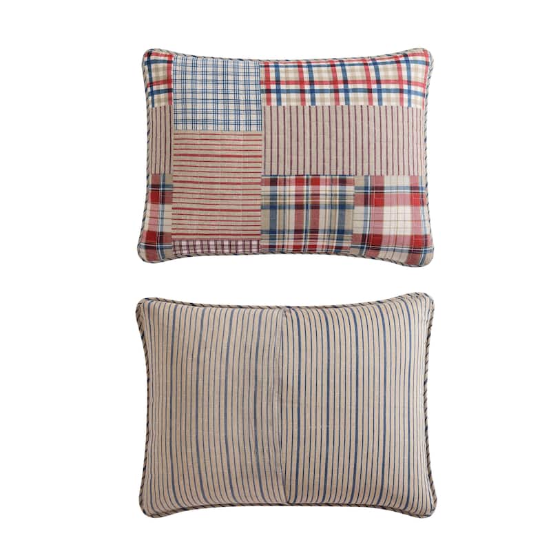 Eddie Bauer Hawthorne Brown Cotton Reversible Quilt Set