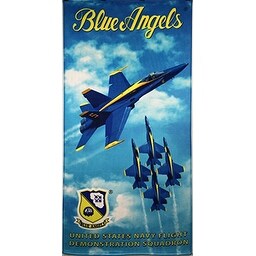 Blue Angels Licensed Brazilian Velour Beach Towel 30x60