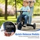 preview thumbnail 9 of 18, Gymax Toddler Tricycle w/Push Handle Adjustable Seat Removable Pedal