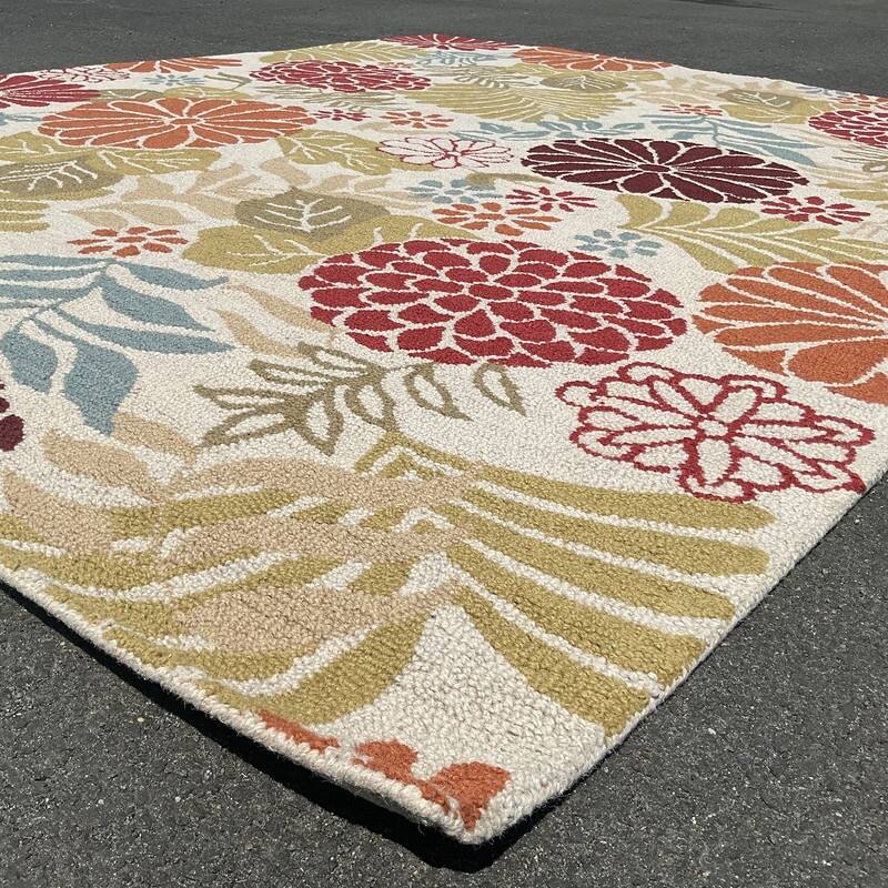 HERAT ORIENTAL Handmade Contemporary Floral Design Tufted Wool Rug Collection