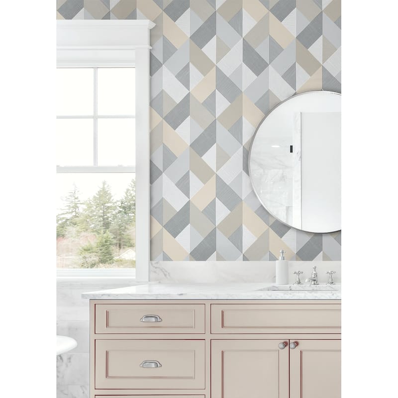 Stacy Garcia Home Marquetry Peel and Stick Wallpaper