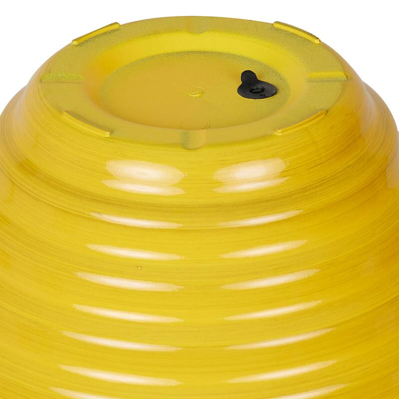 16" Yellow Glazed Planter