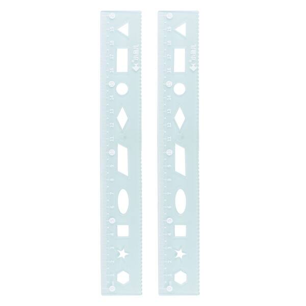 Unbreakable Flexible Rulers Shatterproof Folding Plastic Ruler with ...