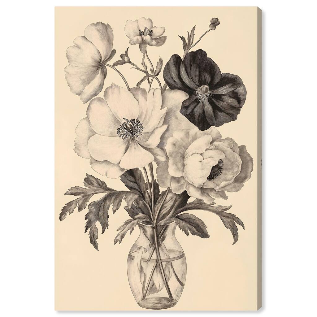 Herbarium's Hush II Canvas by Art Remedy, Gallery Wrapped