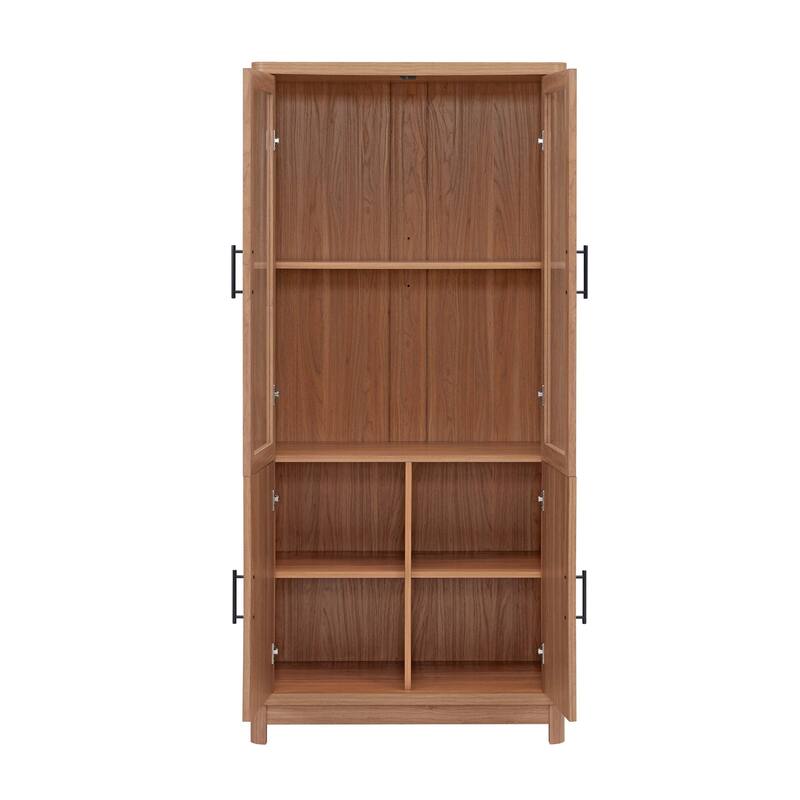 Manhattan Comfort Mid Century Modern Jodie Bookcase with Adjustable Shelves
