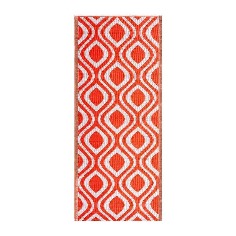 Playa Rug Outdoor Recycled Reversible Plastic Folded Mat/Rug Venice Collection Lightweight & Weather, Water and UV Resistant