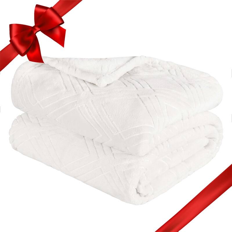 Superior Atka Diamond Soft Fluffy Fleece Blanket