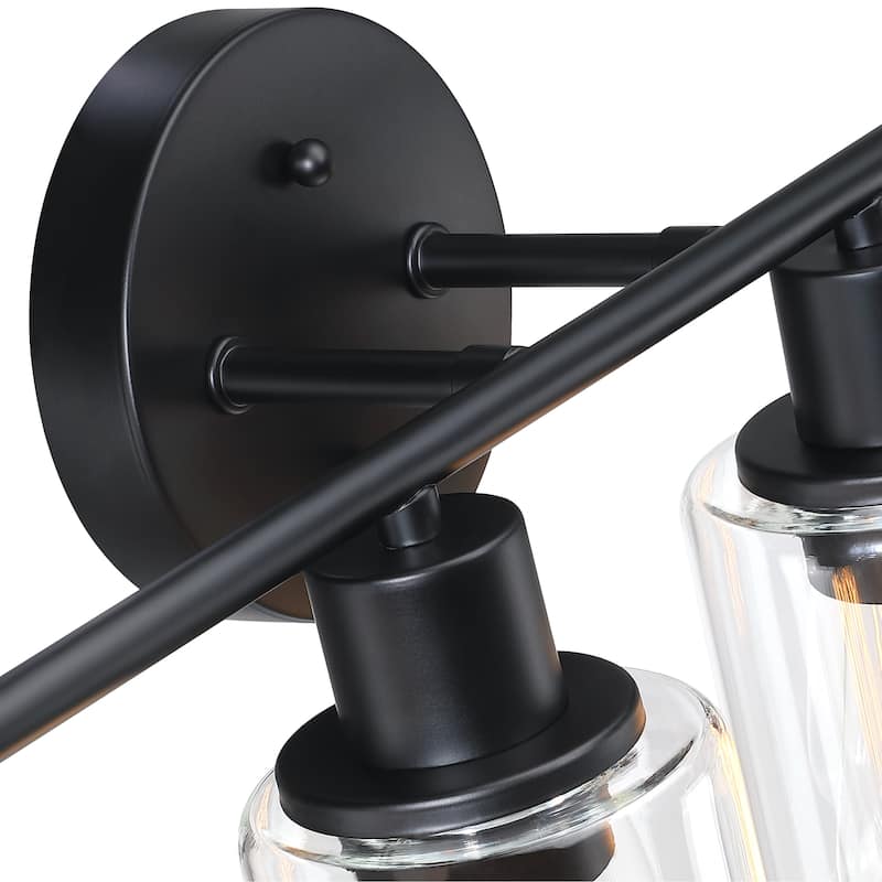 4-Light Bathroom Vanity Light with Clear Glass