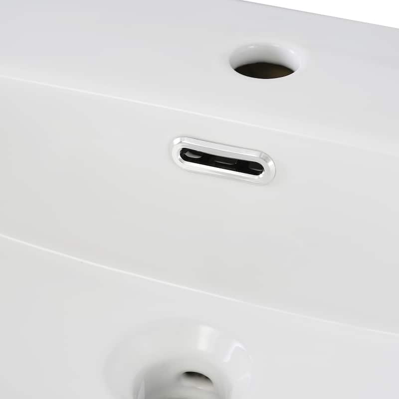 20-Inch Bathroom Vanity With Ceramic Sink And Ample Storage - Ideal For Small Bathrooms