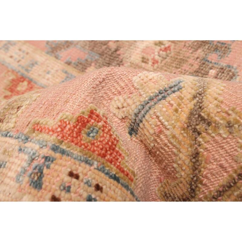 ECARPETGALLERY Hand-knotted Jules Serapi Salmon Wool Rug - 9'5 x 12'5