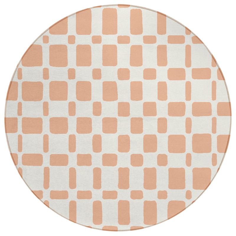 Machine Washable Indoor/ Outdoor Chantille Geo Contemporary Rug