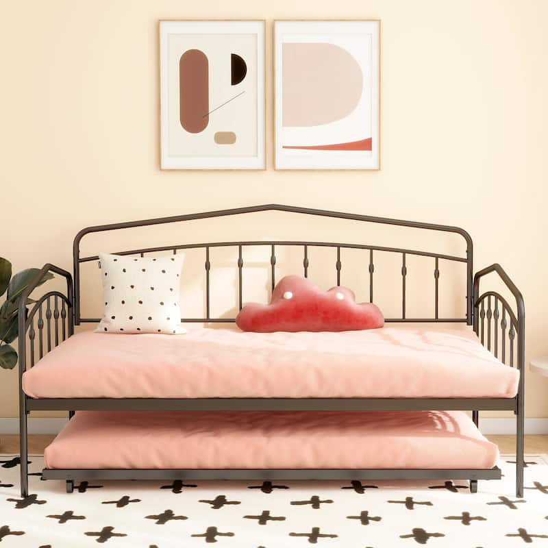 Fox twin daybed with twin trundle