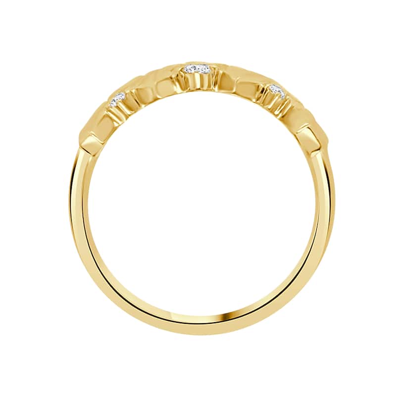 Auriya 14k Gold Lab Grown Round Diamond Braided Band 0.14 ct. tw. (F-G, VS)