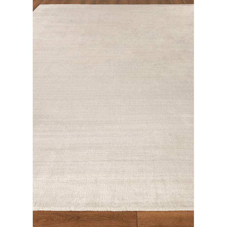 EXQUISITE RUGS Sanctuary Hand-loomed Bamboo Silk/Wool Beige Area Rug.