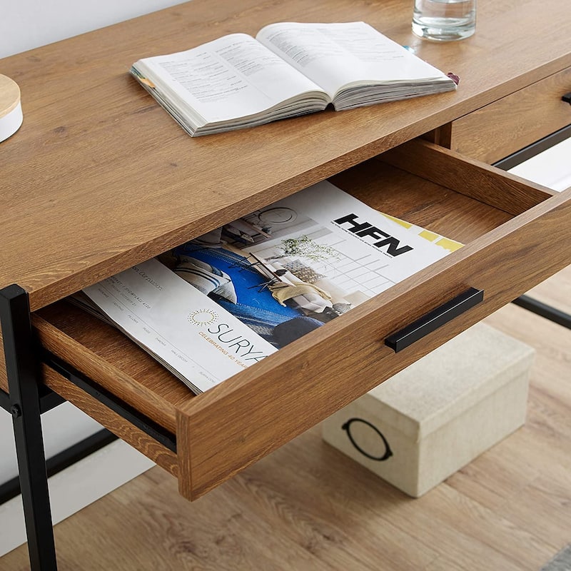 Caffoz Home Office 2-drawer Writing Desk